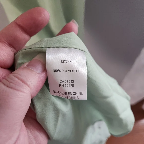 ⭕️ PRICE FIRM Christian Lacroix Green Tie Shoulder Midi Ruffle Dress Size XS - Picture 6 of 8